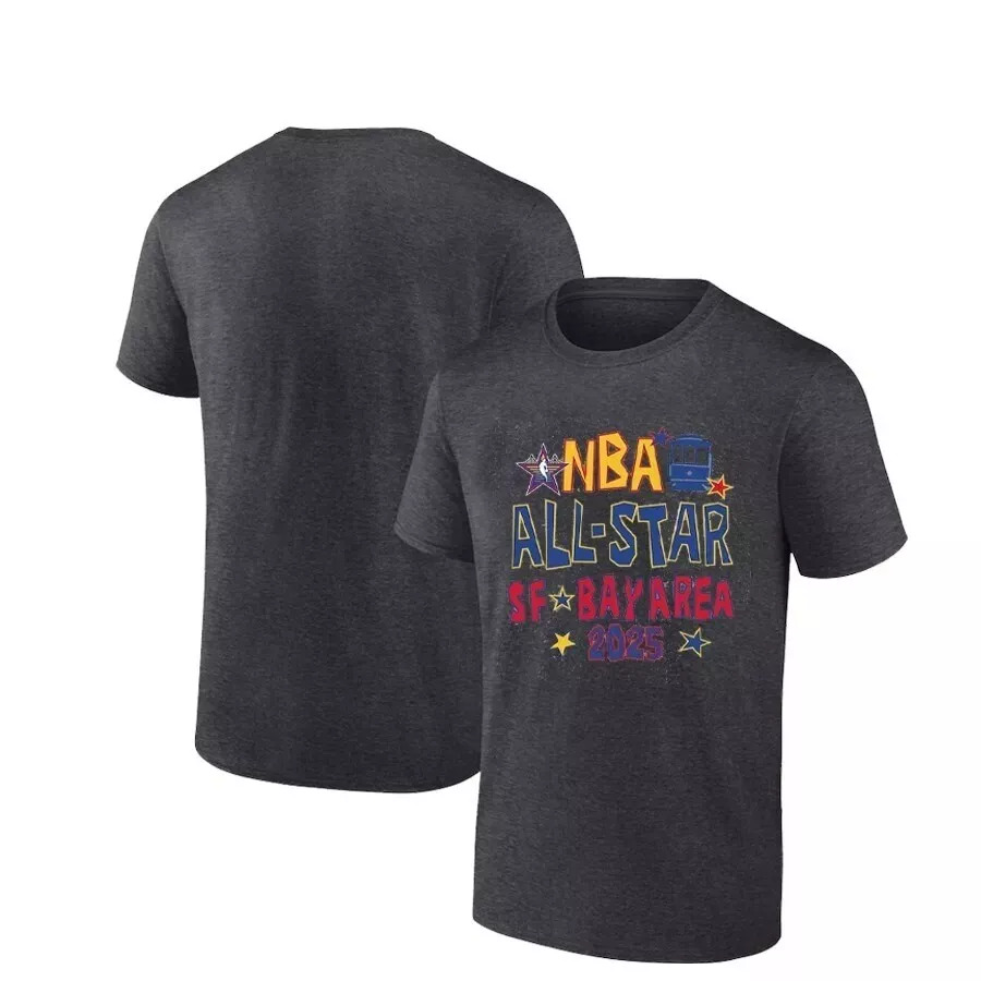 Men 2025 NBA all Star grey T Shirt